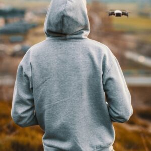 Hoodie oversize molleton gratté